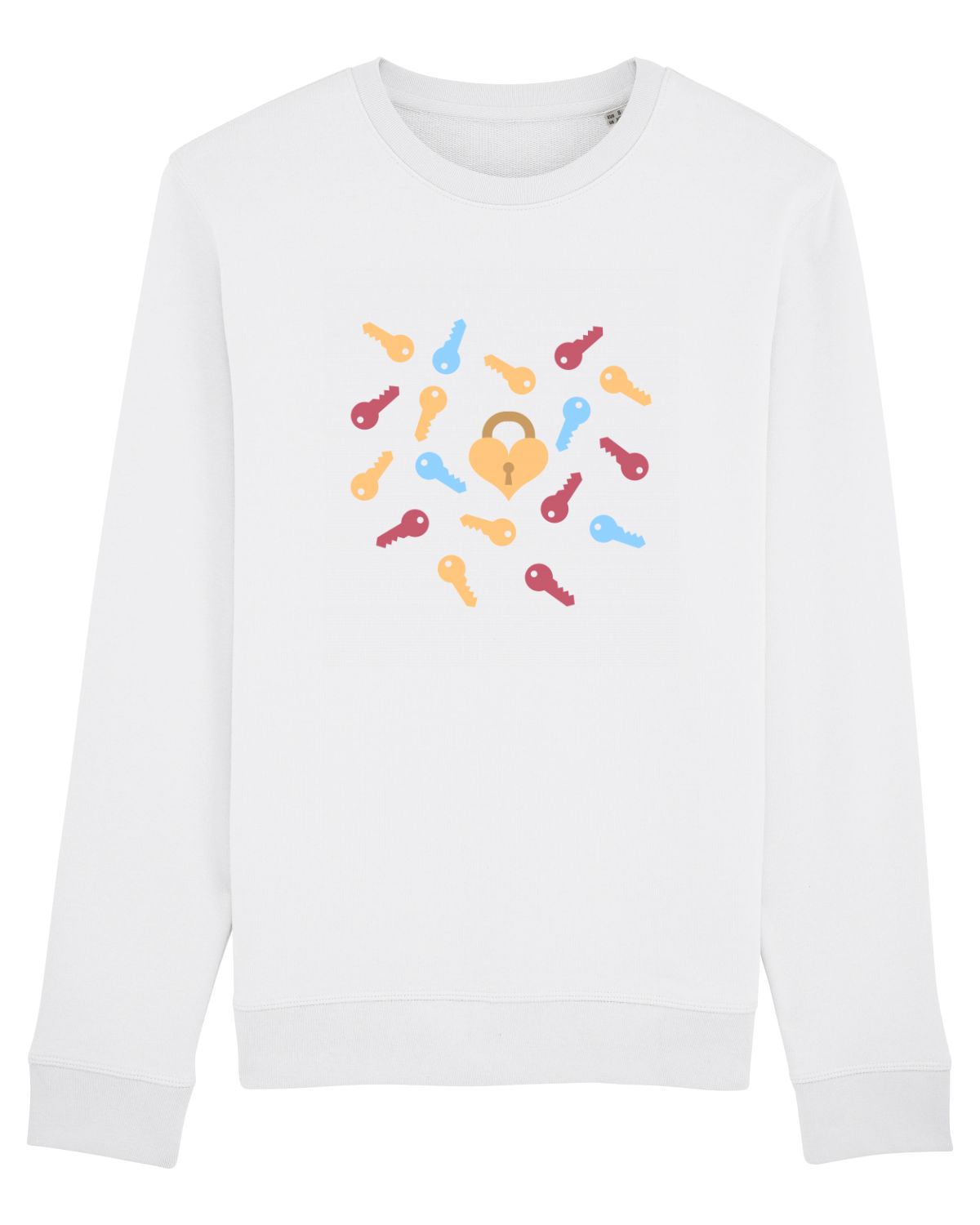 Bluză mânecă lungă Unisex Rise White