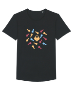 Cheia vieții Tricou mânecă scurtă guler larg Bărbat Skater