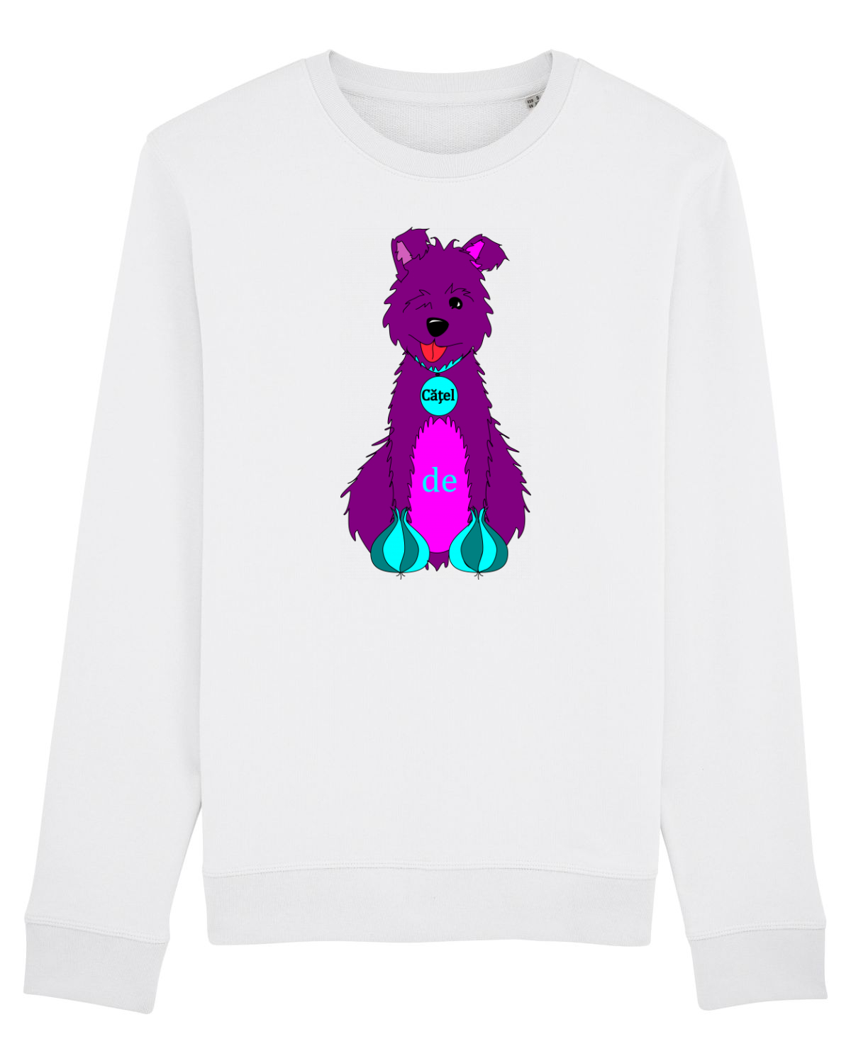 Bluză mânecă lungă Unisex Rise White