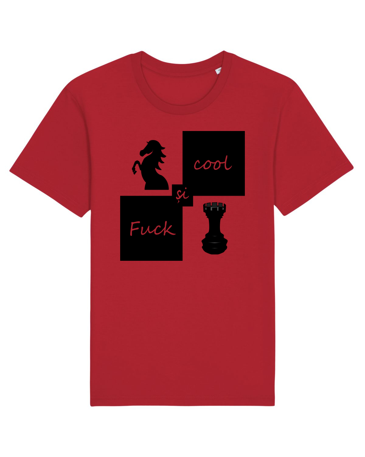 Tricou mânecă scurtă Unisex Rocker Red