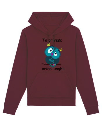 Te privesc din orice unghi Burgundy