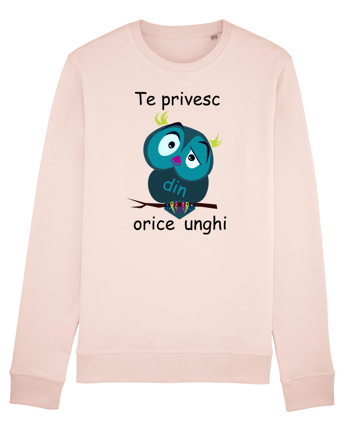 Bluză mânecă lungă Unisex Rise Candy Pink