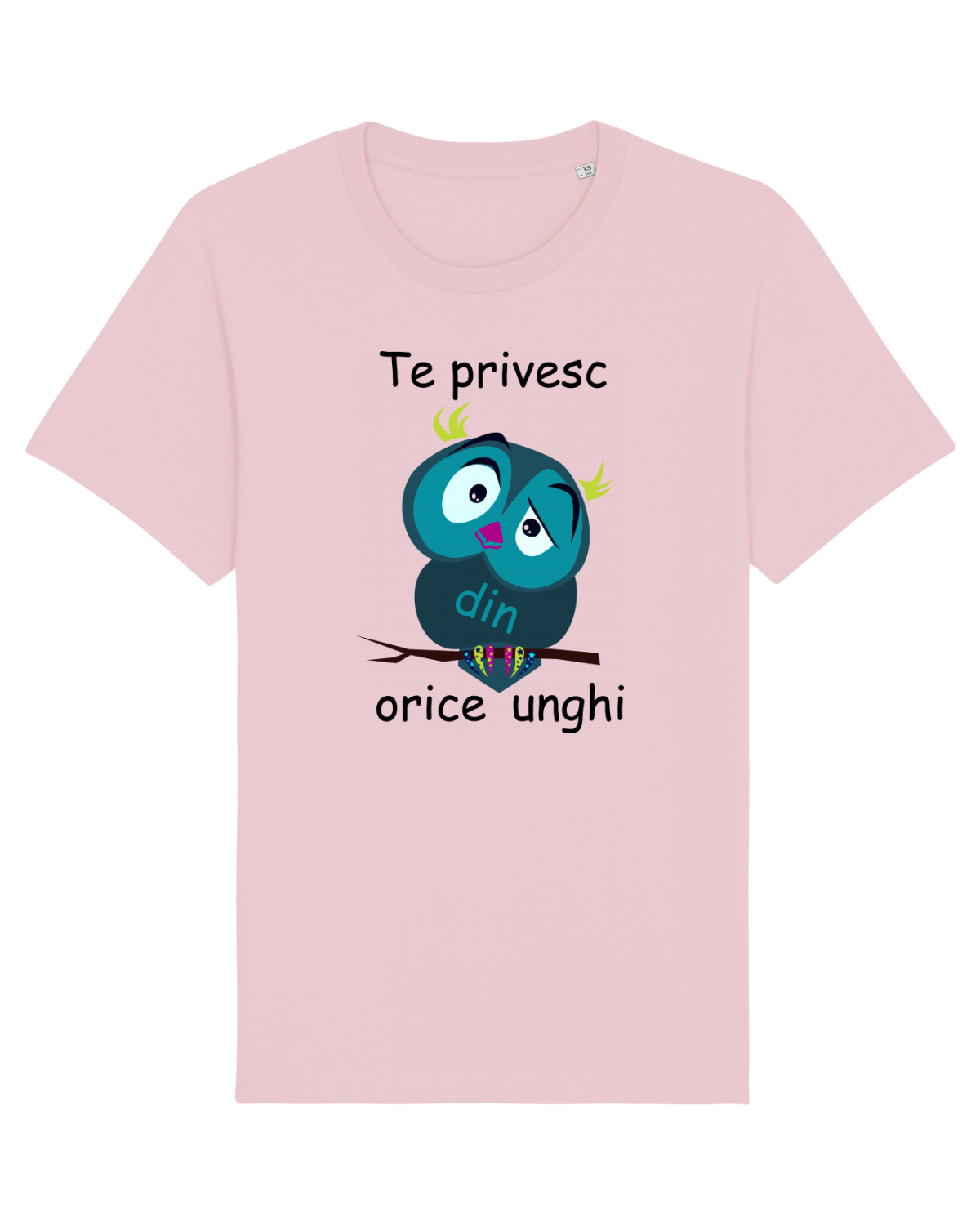 Tricou mânecă scurtă Unisex Rocker Cotton Pink