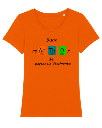Sunt reactor de personaje fascinante Bright Orange