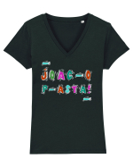 Joac-o p-asta! Tricou mânecă scurtă guler V Damă Evoker