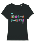 Joac-o p-asta! Tricou mânecă scurtă guler larg fitted Damă Expresser