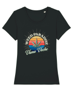 Vama Veche Weed Paradise Tricou mânecă scurtă guler larg fitted Damă Expresser