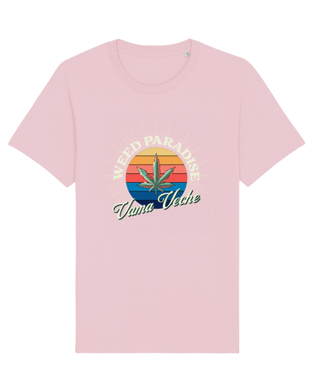 Tricou mânecă scurtă Unisex Rocker Cotton Pink