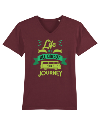 Life it's All About the Journey Burgundy