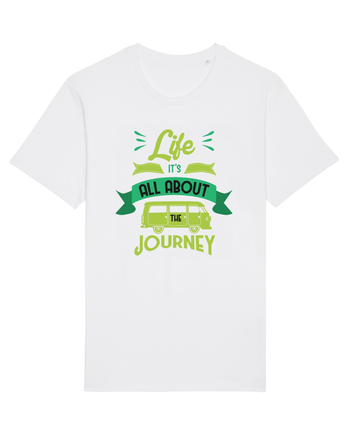 Tricou mânecă scurtă Unisex Rocker White