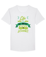 Life it's All About the Journey Tricou mânecă scurtă guler larg Bărbat Skater