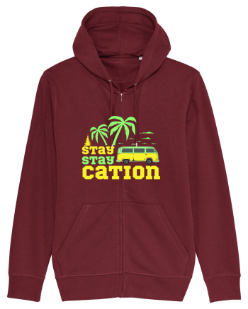 Stay Staycation Burgundy