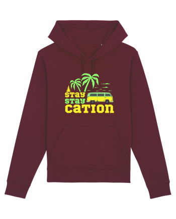 Stay Staycation Burgundy