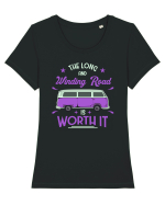 The Long and Winding Road is Worth It Tricou mânecă scurtă guler larg fitted Damă Expresser