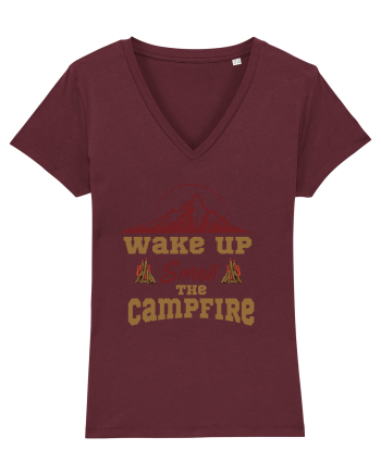 Wake Up Smell the Campfire Burgundy