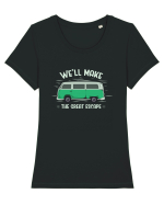 Well Make the Great Escape Tricou mânecă scurtă guler larg fitted Damă Expresser