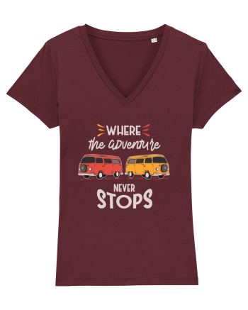 Where the Adventure Never Stops Burgundy