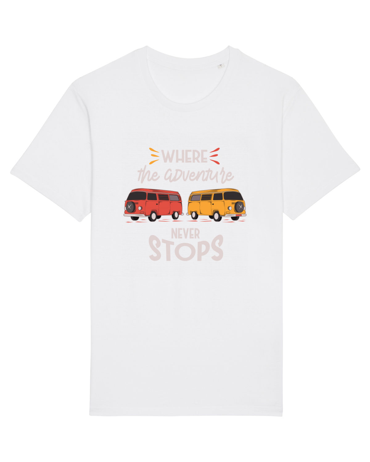 Tricou mânecă scurtă Unisex Rocker White