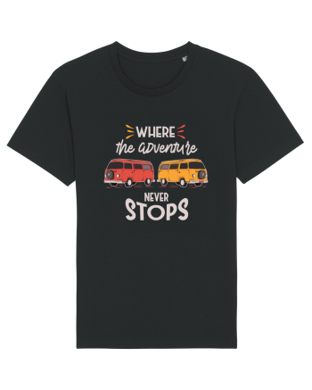 Where the Adventure Never Stops Black