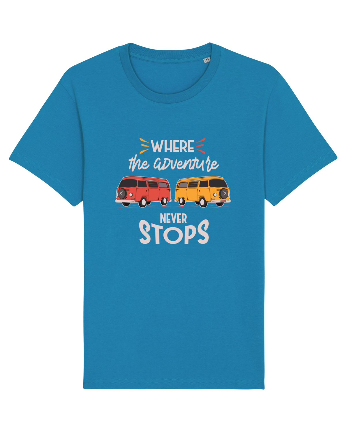 Tricou mânecă scurtă Unisex Rocker Azur