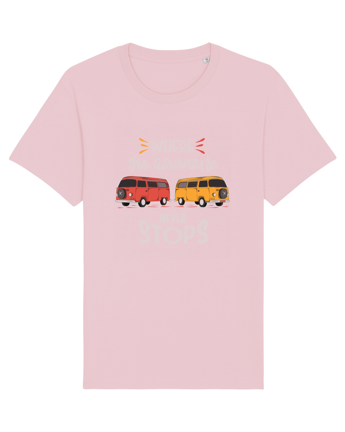 Tricou mânecă scurtă Unisex Rocker Cotton Pink