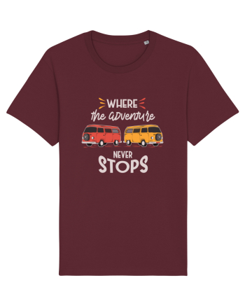 Where the Adventure Never Stops Burgundy