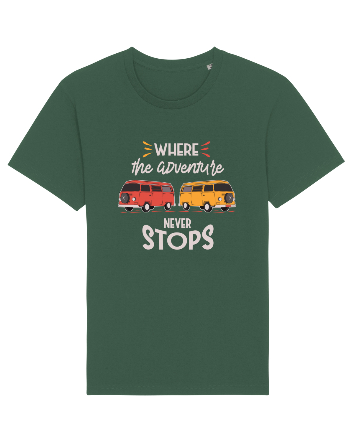 Tricou mânecă scurtă Unisex Rocker Bottle Green