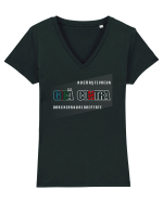 Chiar nu ai dreptate Tricou mânecă scurtă guler V Damă Evoker