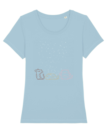 Cats pretty Sky Blue