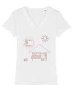 Acasă Tricou mânecă scurtă guler V Damă Evoker