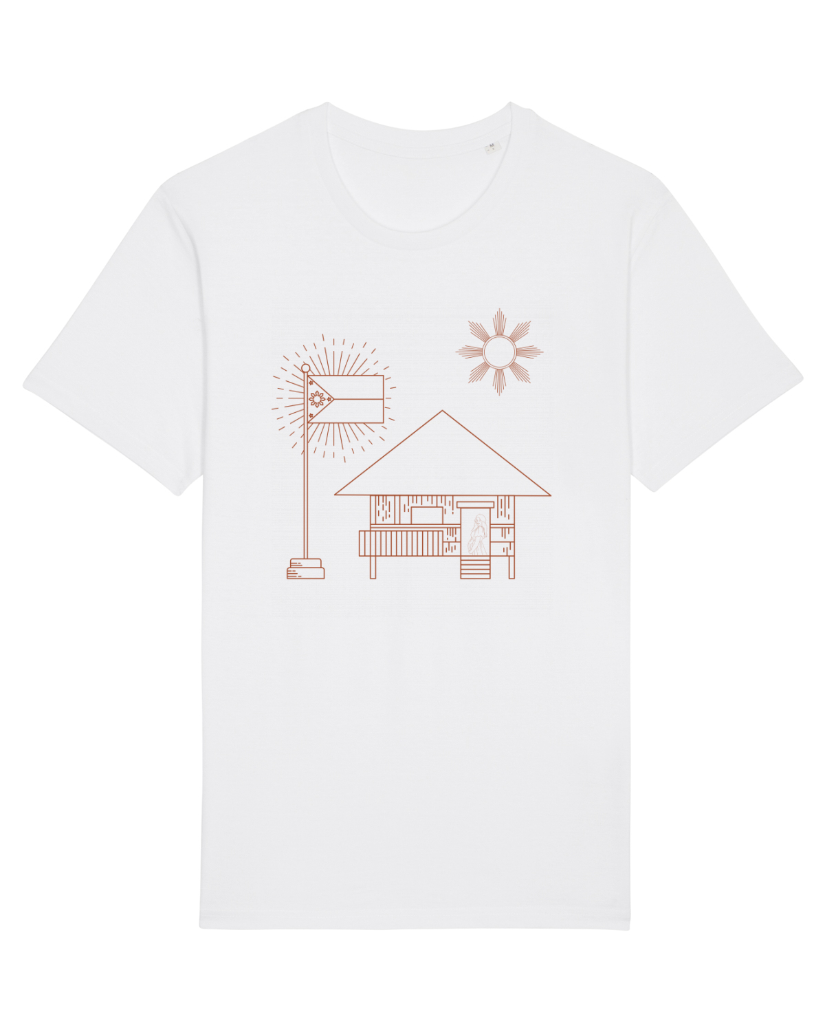Tricou mânecă scurtă Unisex Rocker White
