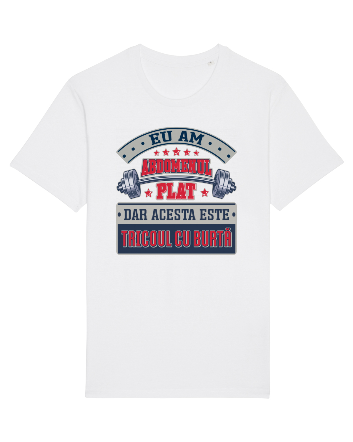 Tricou mânecă scurtă Unisex Rocker White