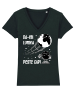 Dă-mi lumea peste cap Tricou mânecă scurtă guler V Damă Evoker
