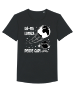 Dă-mi lumea peste cap Tricou mânecă scurtă guler larg Bărbat Skater