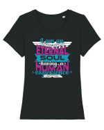 Eternal soul Tricou mânecă scurtă guler larg fitted Damă Expresser