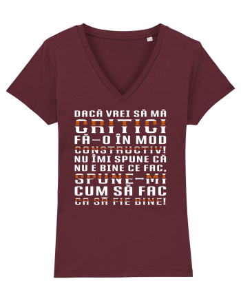 Critică-mă constructiv! Burgundy