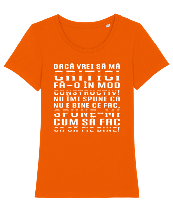 Critică-mă constructiv! Bright Orange