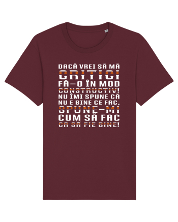 Critică-mă constructiv! Burgundy