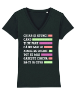 Nimic de oferit Tricou mânecă scurtă guler V Damă Evoker