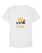 No work - 1 Mai Tricou mânecă scurtă guler larg Bărbat Skater