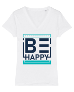 Be Happy Tricou mânecă scurtă guler V Damă Evoker