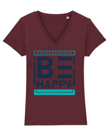 Be Happy Burgundy