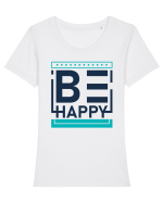 Be Happy Tricou mânecă scurtă guler larg fitted Damă Expresser