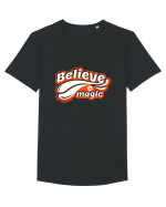 Believe in Magic Tricou mânecă scurtă guler larg Bărbat Skater