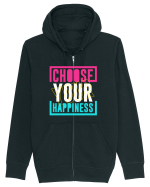 Choose Your Happiness Hanorac cu fermoar Unisex Connector