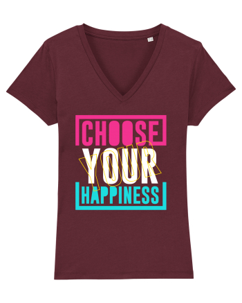 Choose Your Happiness Burgundy
