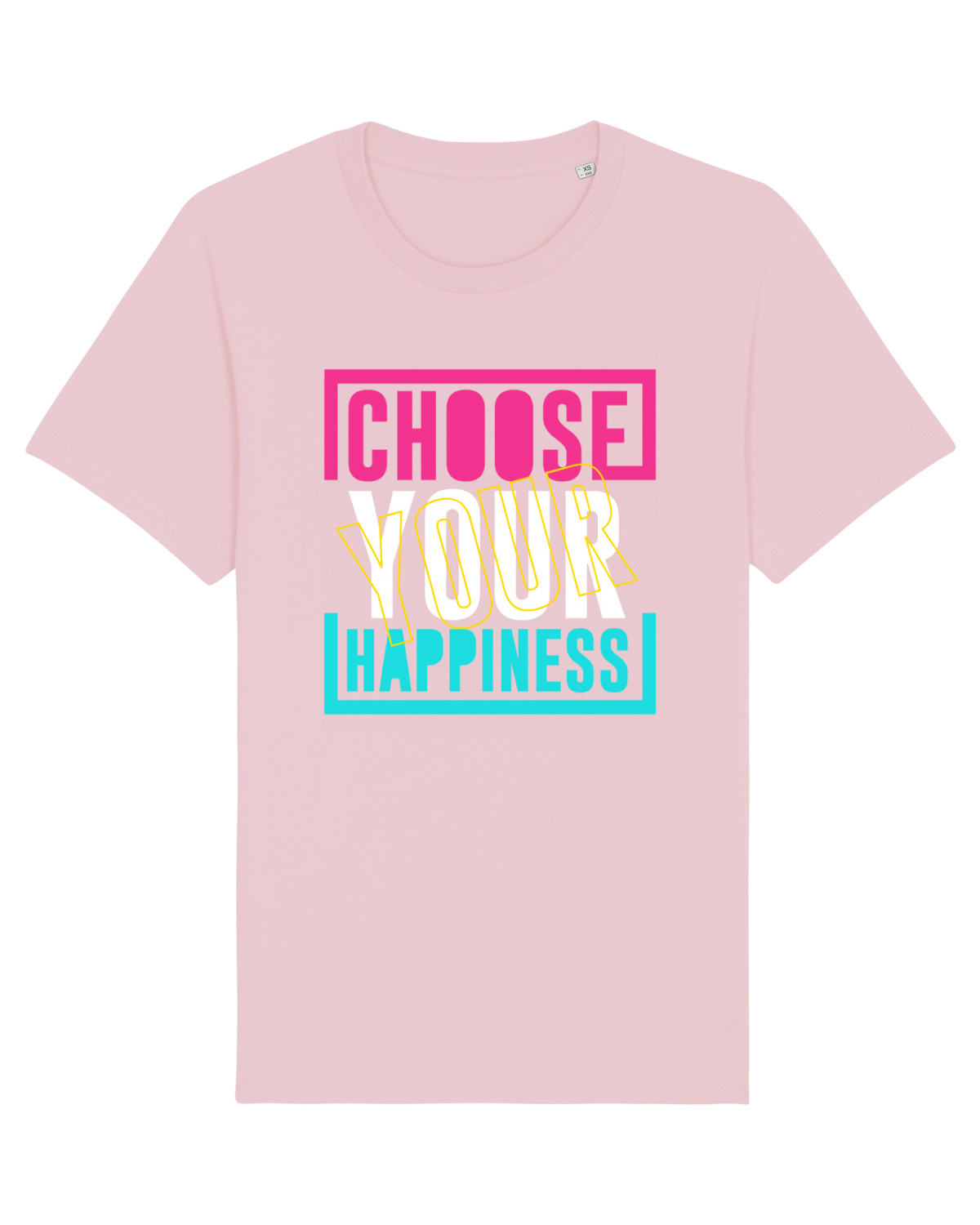Tricou mânecă scurtă Unisex Rocker Cotton Pink