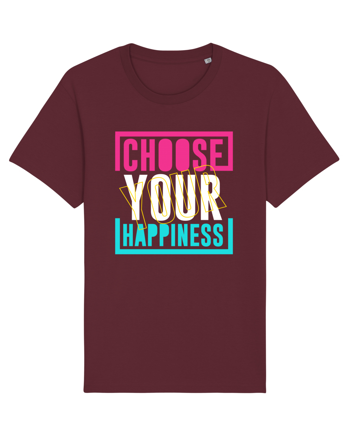 Tricou mânecă scurtă Unisex Rocker Burgundy