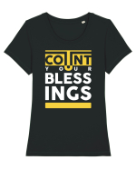 Count Your Bless Tricou mânecă scurtă guler larg fitted Damă Expresser