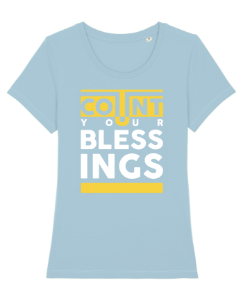 Count Your Bless Sky Blue
